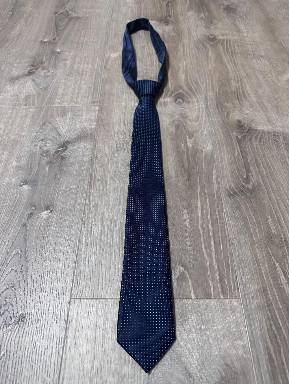 Classic Navy Microdot Tie - Polished Men's Accessory